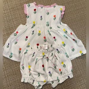 Cecil & Lou Tulip Diaper Set - 12M